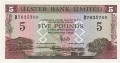 Ulster Bank Ltd 5 Pounds,  4. 1.1993